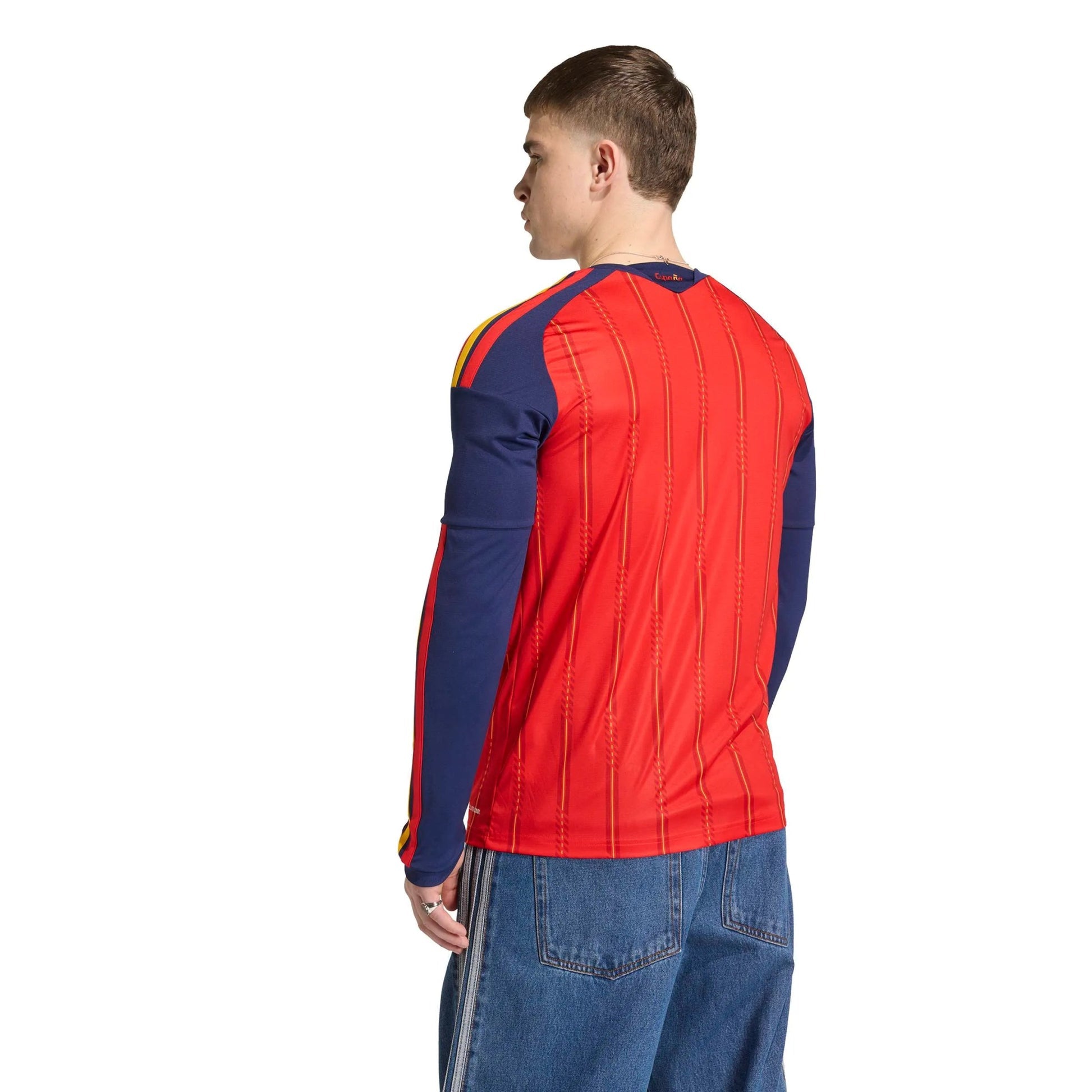 Spain 2026  Men's Stadium Home Long-Sleeve Soccer Jersey