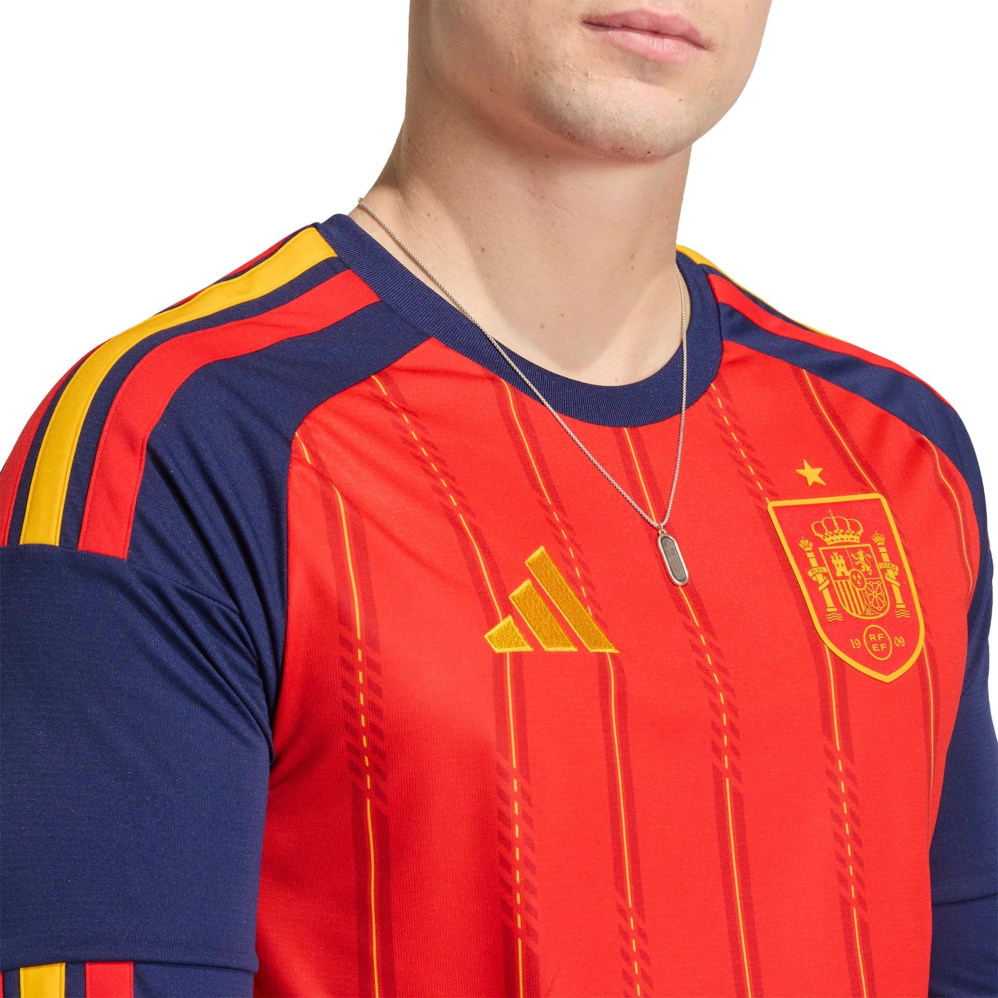 Spain 2026  Men's Stadium Home Long-Sleeve Soccer Jersey