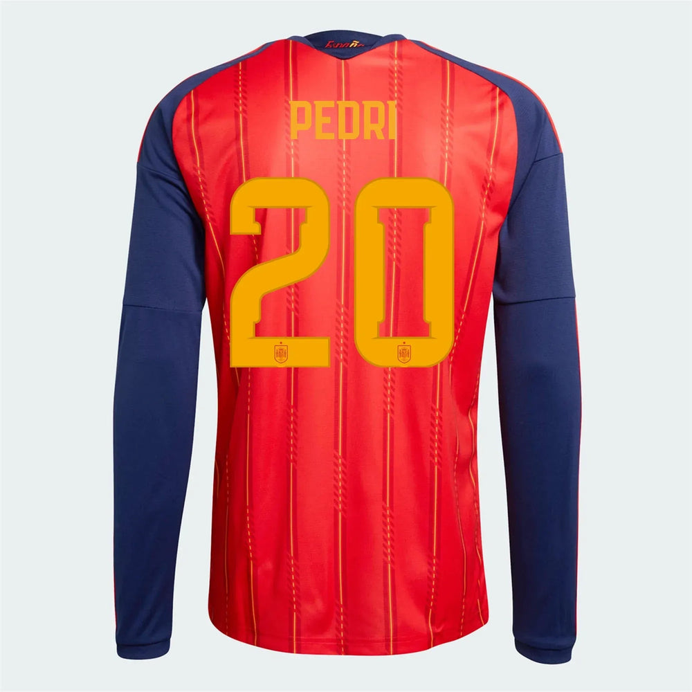 Spain 2026  Men's Stadium Home Long-Sleeve Soccer Jersey
