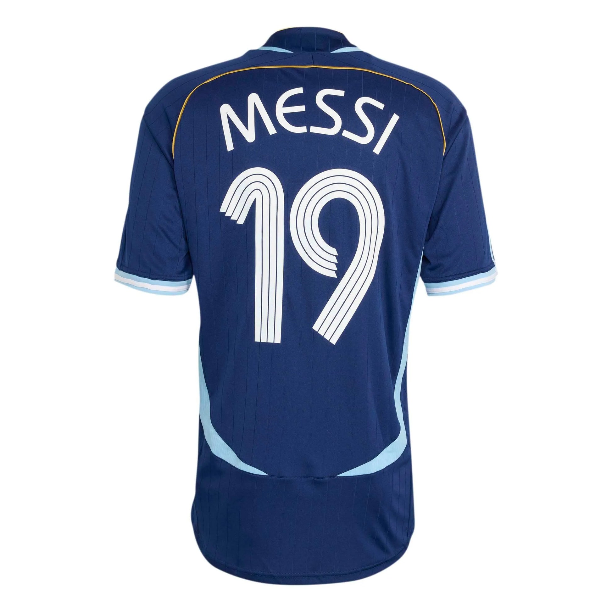 Argentina 2006  Men's Retro Stadium Away Messi #19 Soccer Jersey