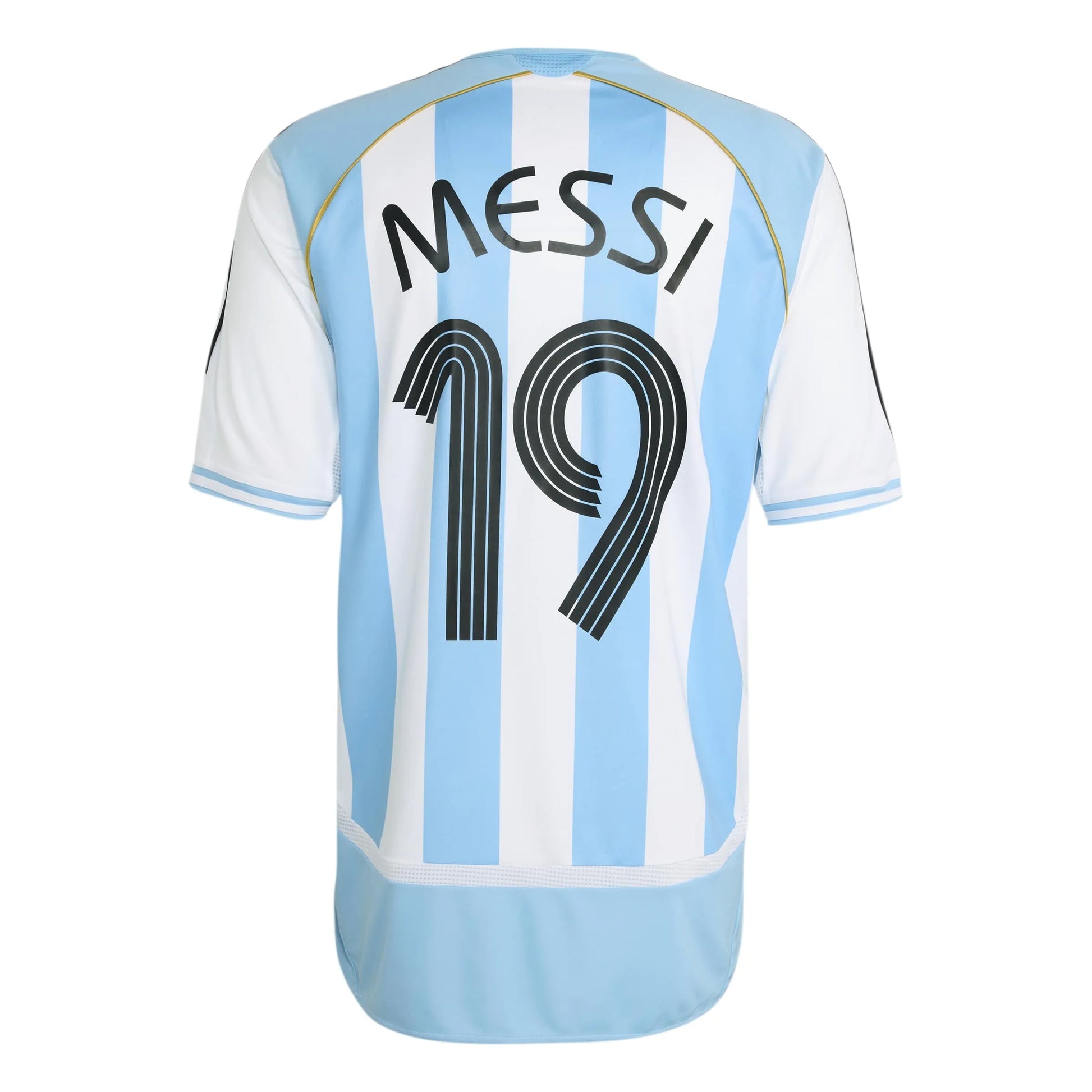 Argentina 2006  Men's Retro Stadium Home Messi #19 Soccer Jersey