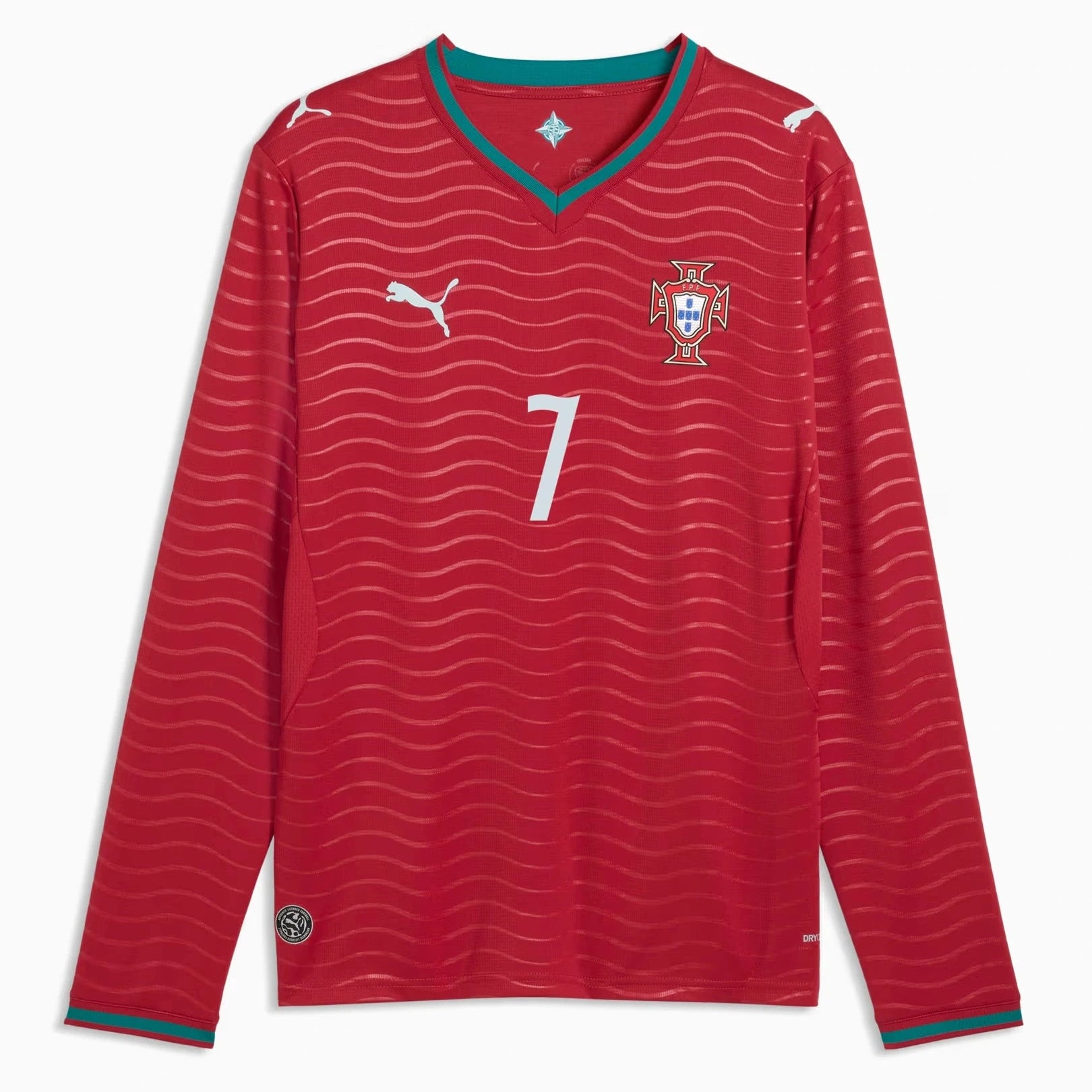 Portugal 2026  Men's Stadium Home Ronaldo #7 Long-Sleeve Soccer Je