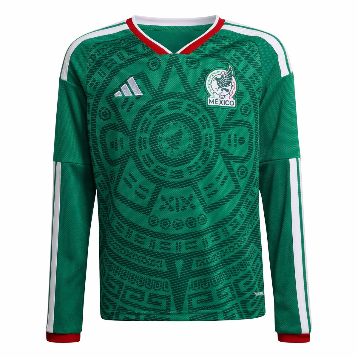 Mexico 2026  Youth Stadium Home Long-Sleeve Soccer Jersey