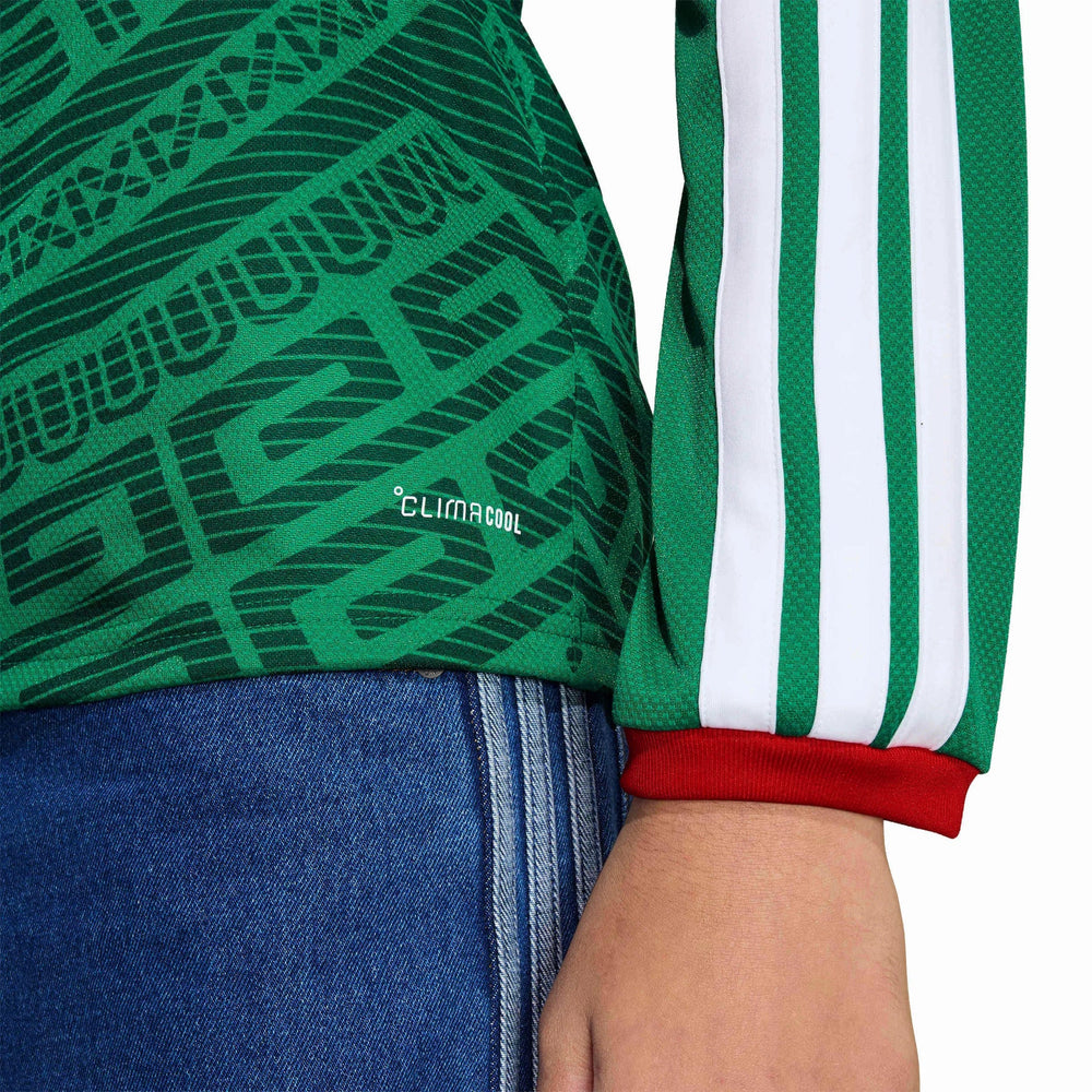 Mexico 2026  Youth Stadium Home Long-Sleeve Soccer Jersey