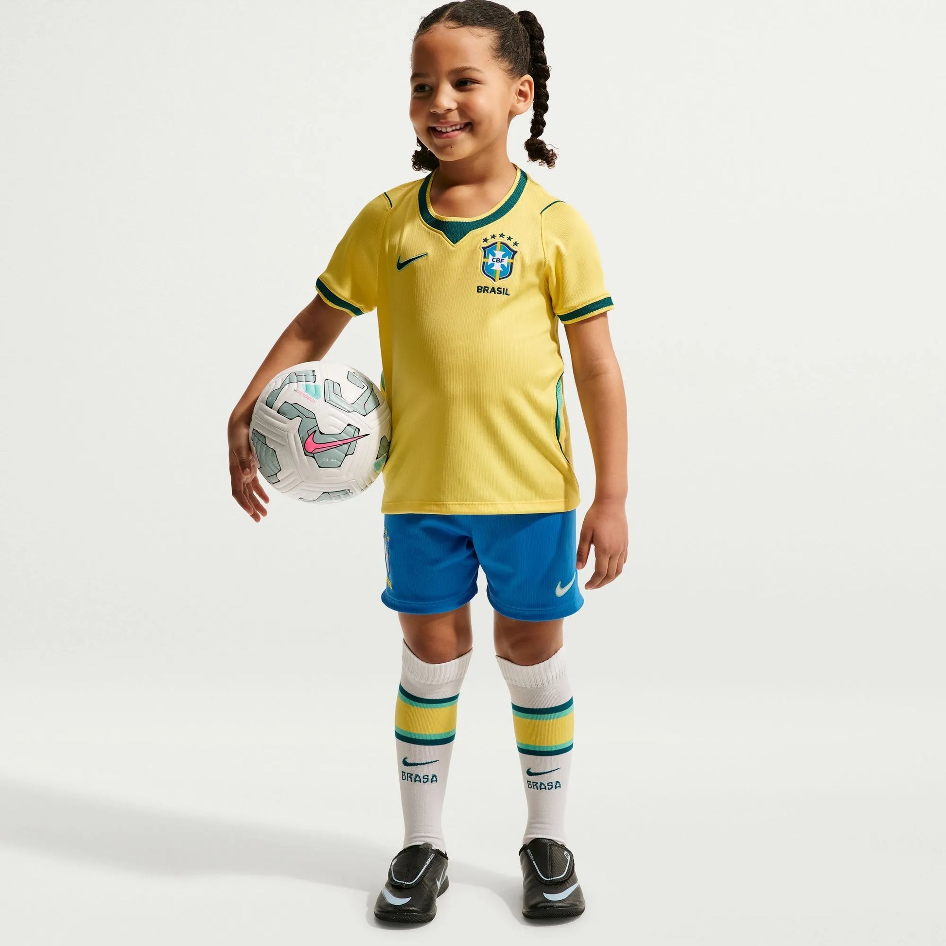 Brazil 2026-27  Little Kids' Stadium Home Kit