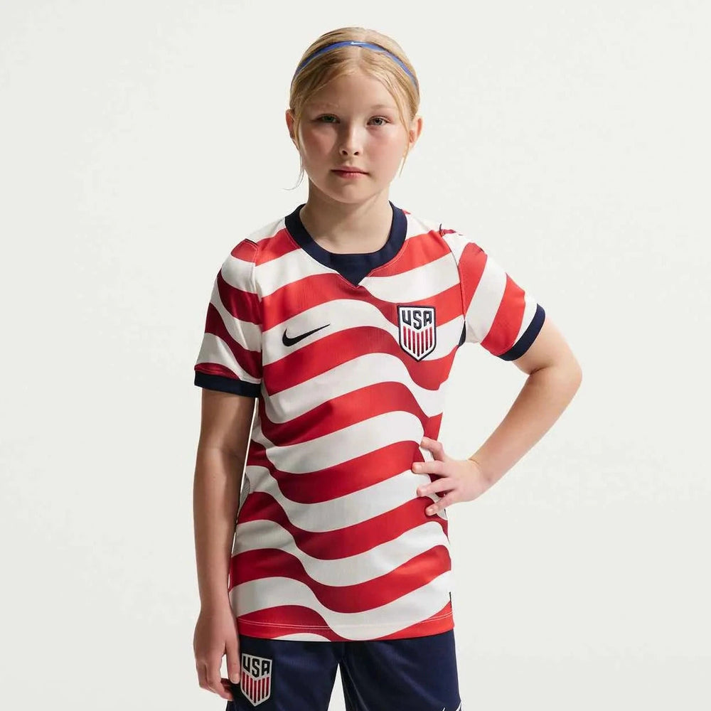 USA 2026-27 USMNT Youth Stadium Home Soccer Jersey