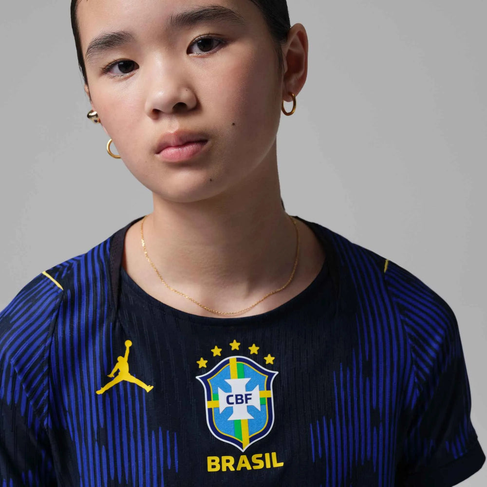 Brazil 2026-27  Youth Authentic Away Soccer Jersey