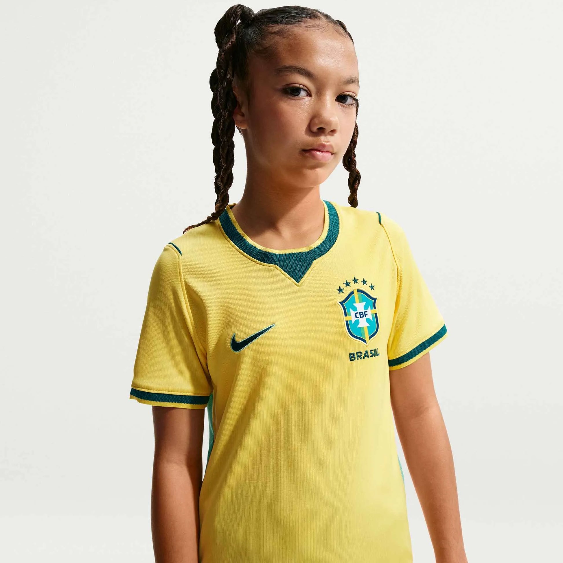 Brazil 2026-27  Youth Stadium Home Soccer Jersey