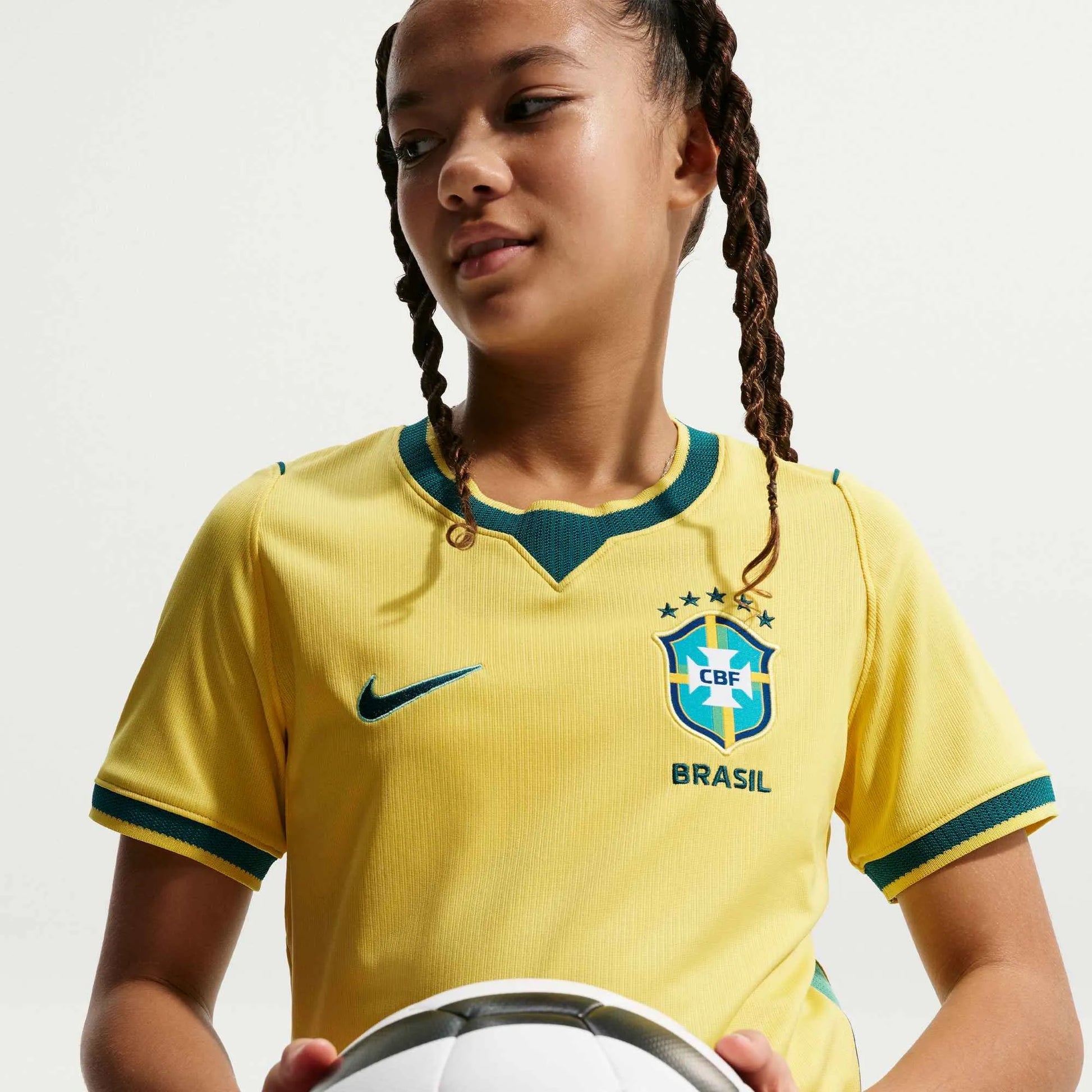 Brazil 2026-27  Youth Stadium Home Soccer Jersey