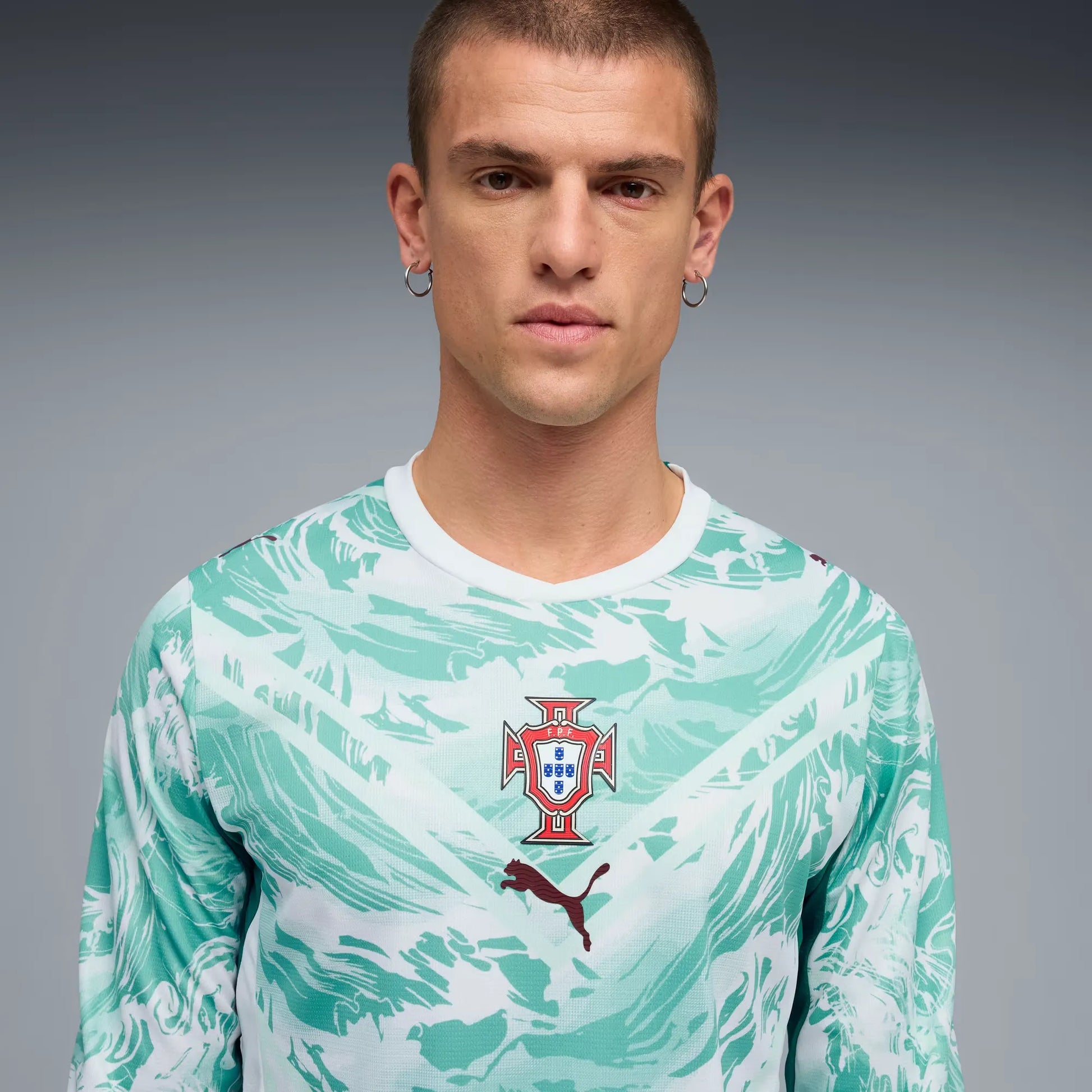 Portugal 2026-27  Men's Stadium Away Long-Sleeve Soccer Jersey