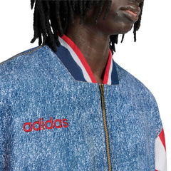 USA  Men's Denim Graphic Track Top