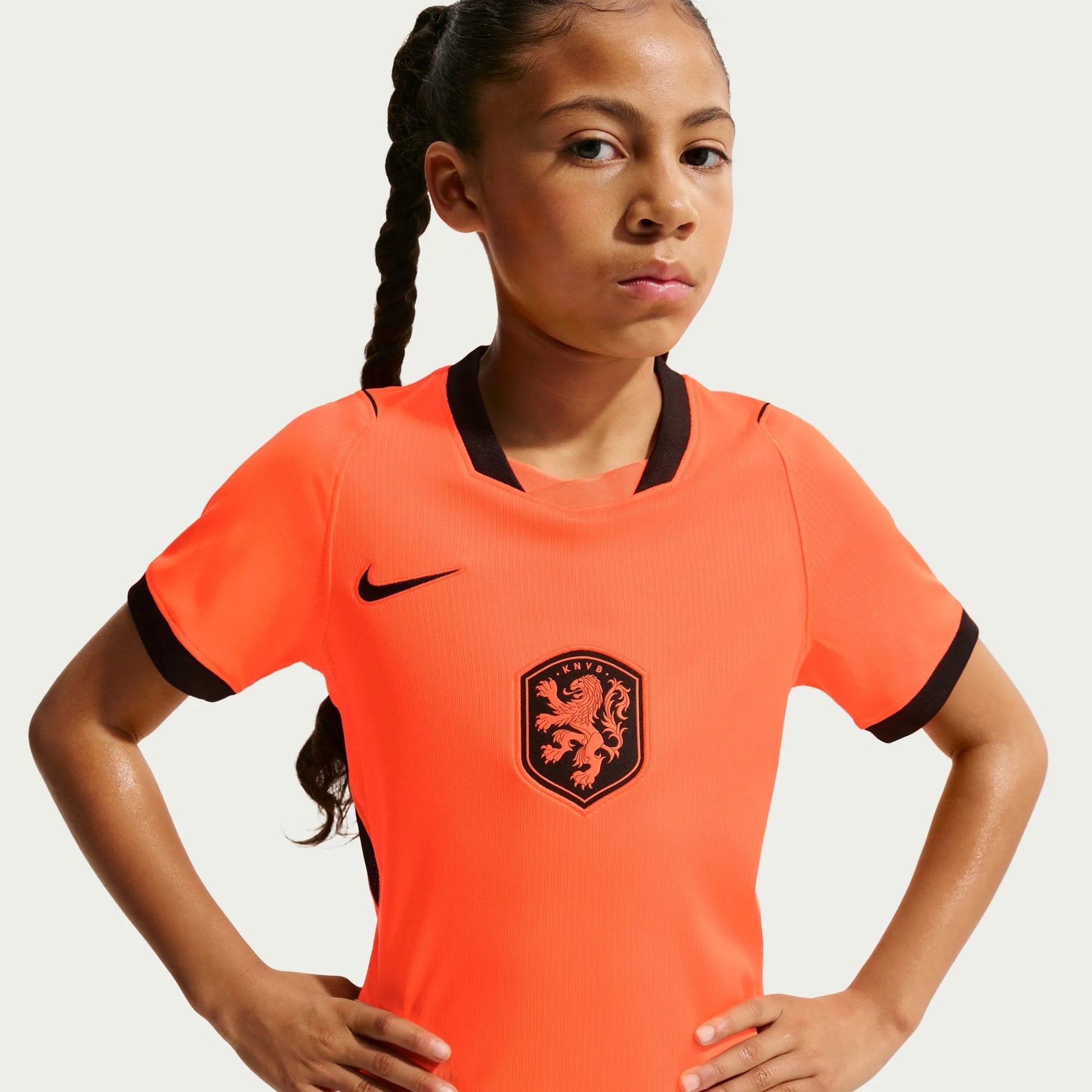 Netherlands 2026-27  Youth Stadium Home Soccer Jersey