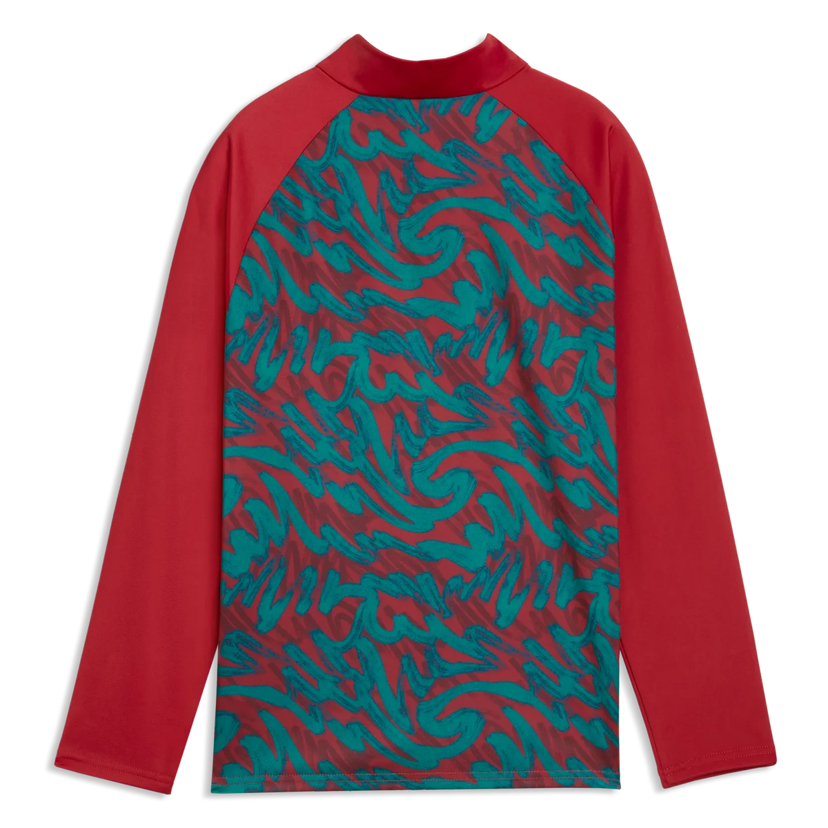 2026-27 Portugal Youth 1/4 Zip Pre-Match Top Club Red-Green Lagoon