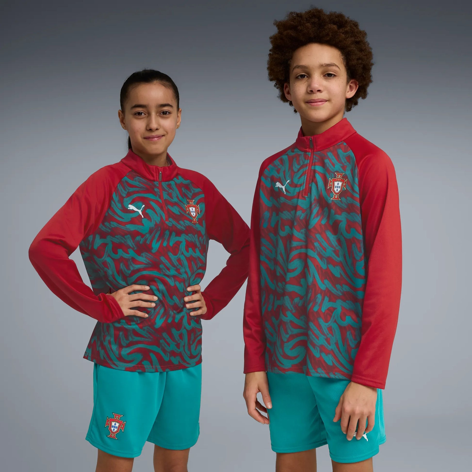 Portugal 2026-27  Youth 1/4 Zip Pre-Match Top