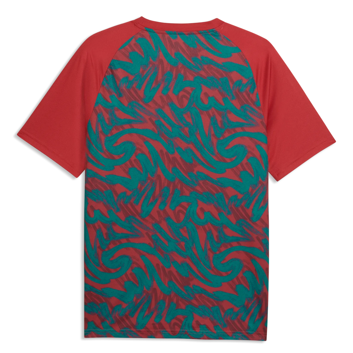 2026-27 Portugal Men's Pre-Match Soccer Jersey Club Red-Green Lagoon
