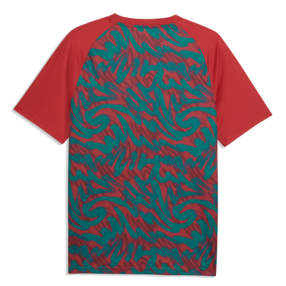2026-27 Portugal Men's Pre-Match Soccer Jersey Club Red-Green Lagoon